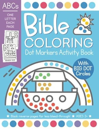 Bible Coloring Dot Markers Activity Book