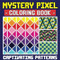 Captivating Patterns Mystery Pixel Coloring Book Color by