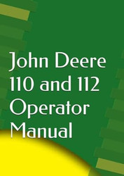 John Deere 110 112 Lawn and Garden Tractor Operator Manual