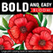 Bold And Easy Large Print Coloring Book Blooming Flowers