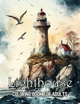 Lighthouse Coloring Book for Adults