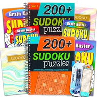 8 Large Print Sudoku Books for Adults & Seniors Jumbo