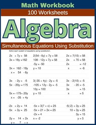 Algebra Simultaneous Equations Using Substitution Math
