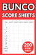 Bunco Score Sheets