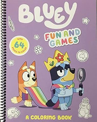 Bluey: Fun and Games: A Coloring Book Spiraled by Spiraling