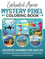 Enchanted Marine - Mystery Pixel Coloring Book