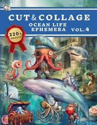 Cut and Collage Ocean Life Ephemera Book