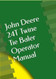 John Deere 24T Twine Tie Baler Operator Manual
