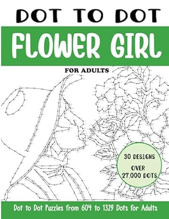 Dot to Dot Flower Girl for Adults