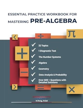 Essential Practice Workbook for Mastering Pre-Algebra