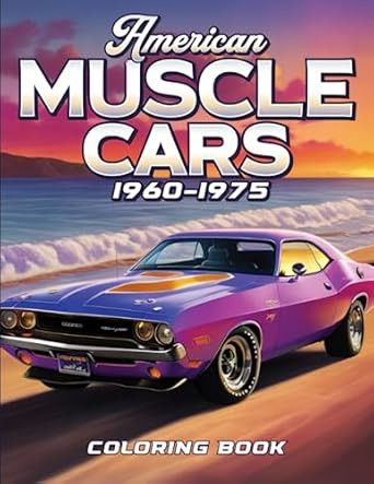Muscle Car Coloring Book