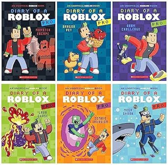 Diary of a Roblox Pro Series Total 6 Books Set Monster