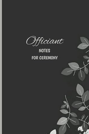 Officiant Book for Ceremony