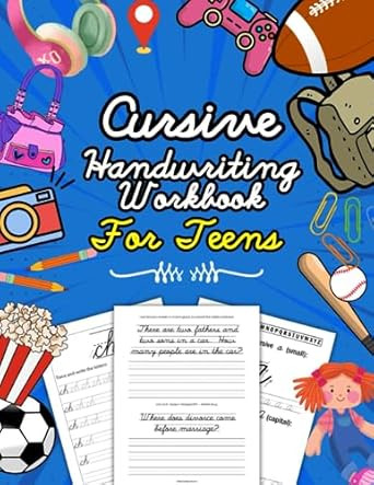 Cursive Handwriting Workbook for Teens Learn Cursive