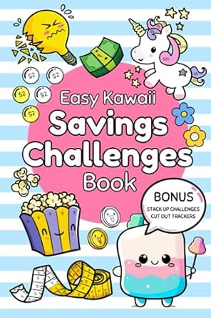 Easy Kawaii Savings Challenges Book