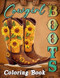Cowgirl Boots Western Coloring Book For Adults