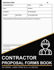 Contractor Proposal Forms Book