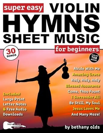 Super Easy Violin Hymns Sheet Music for Beginners