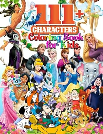 111 Characters Coloring Book For Kids
