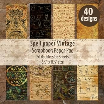 Spell paper Vintage Scrapbook paper pad