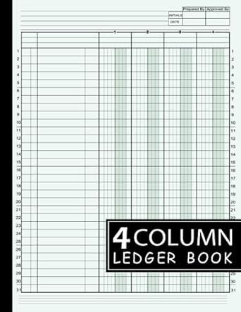 4 Column Ledger Book