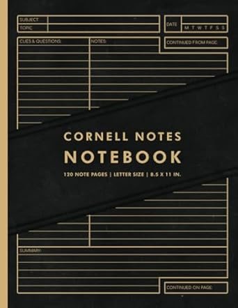 Cornell Notes Notebook
