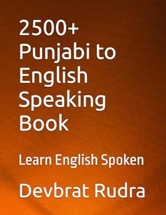 2500+ Punjabi to English Speaking Book
