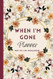 When I'm Gone Planner