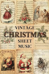 Vintage Christmas Sheet Music Scrapbook Paper