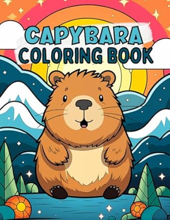 Capybara Coloring Book