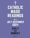 Catholic Daily and Sunday Mass Readings Vol.2 July - December 2024