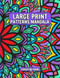 Large Print Patterns Mandala coloring book