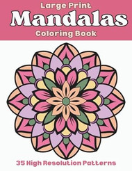 Large Print Simple Mandala Coloring Book for Adults