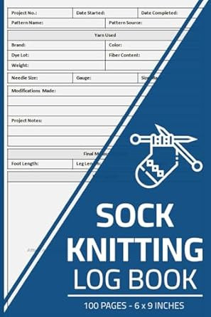 Sock Knitting Log Book