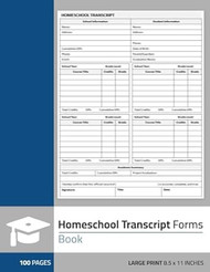 Homeschool Transcript Forms Book