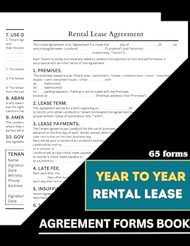 Year to Year rental lease agreement forms book