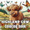 Highland Cow Coloring Book