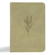 NASB Large Print Compact Reference Bible Sage SuedeSoft