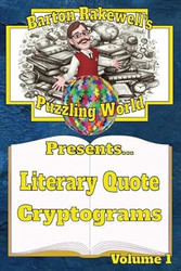 Barton Rakewell's Puzzling World Presents Literary Quote