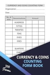 Currency and Coins Counting Form Book