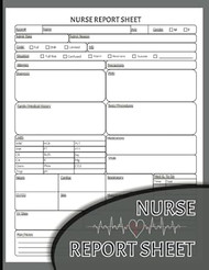 Nurse Report Sheet Notebook