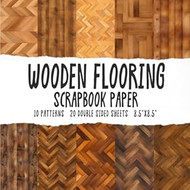 Wooden Flooring Scrapbook Paper