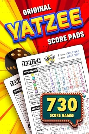 Orginal Yatzee Score Pads