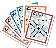 ColorCross Crosswords by Puzzle Buffs 6 for $36