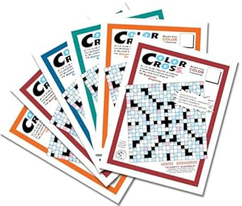 ColorCross Crosswords by Puzzle Buffs 6 for $36