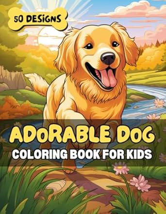 Adorable Dog Coloring Book for Kids