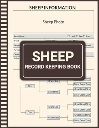 Sheep Record Keeping Book