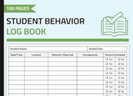Student Behavior Log Book