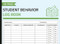 Student Behavior Log Book