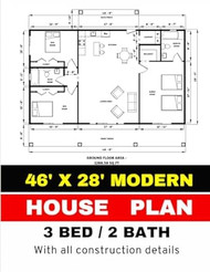 46' x 28' Modern House Plan